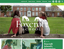 Tablet Screenshot of foxcroft.org